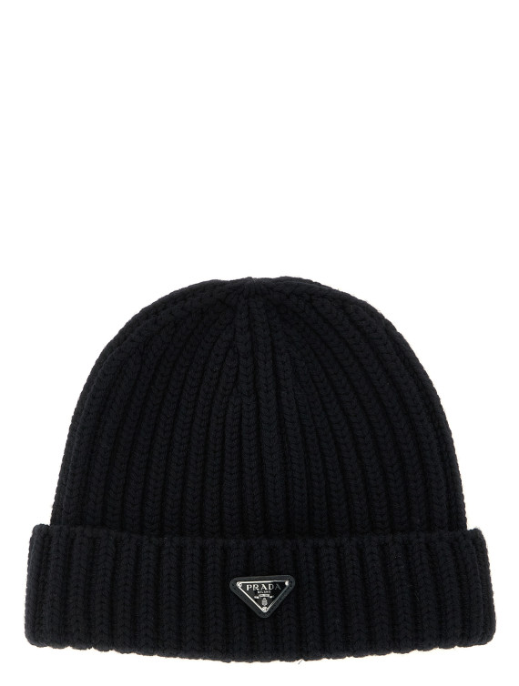 Шляпа PRADA Triangle logo beanie (2HC3902DZLF0002) #1