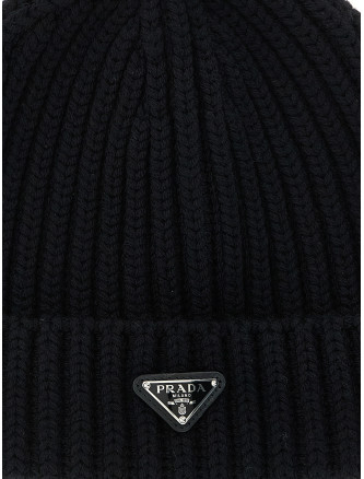 Шляпа PRADA Triangle logo beanie (2HC3902DZLF0002) #
