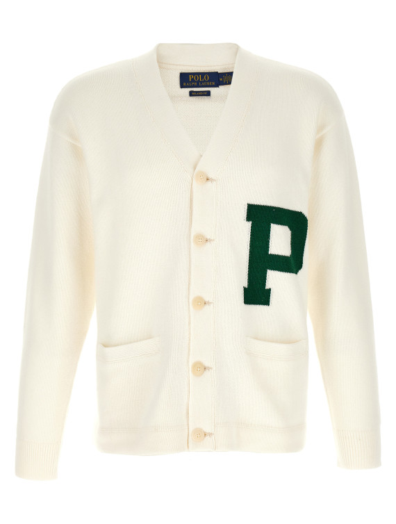 Свитер, кардиган POLO RALPH LAUREN Letter intarsia cardigan (710B17550001) #1