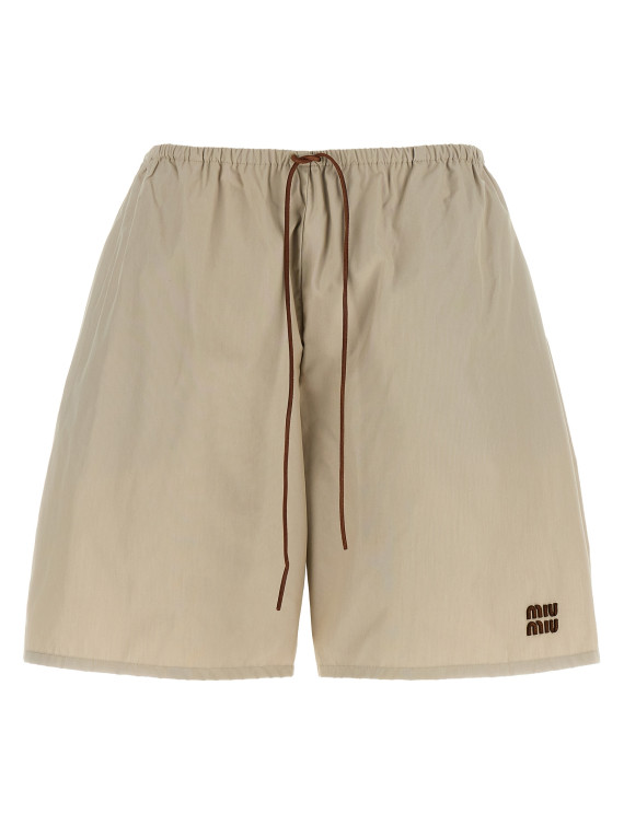 Бермуды, шорты MIU Panama bermuda shorts (MP2026SOOO12NSF0A08) #1