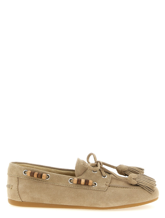Лоферы MIU Suede boat shoe (5D518EF005054F0F24) #1