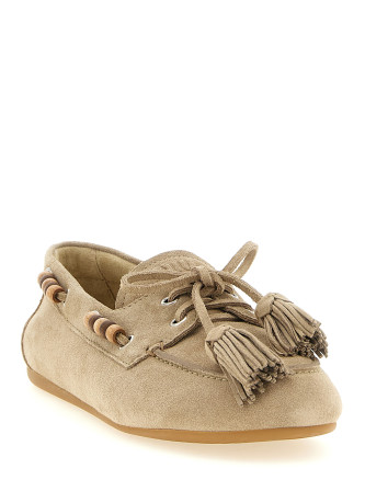 Лоферы MIU Suede boat shoe (5D518EF005054F0F24) #