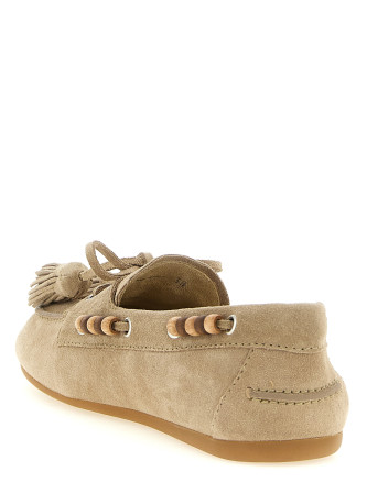Лоферы MIU Suede boat shoe (5D518EF005054F0F24) #