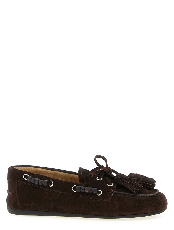 Лоферы MIU Suede boat shoe (5D518EF005054F0003) #1