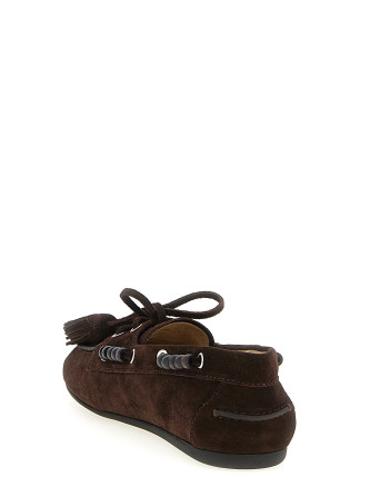 Лоферы MIU Suede boat shoe (5D518EF005054F0003) #