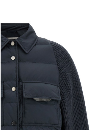 Пуховик BRUNELLO CUCINELLI 'Shiny Flap Detail' (MD5987696PC8901) #