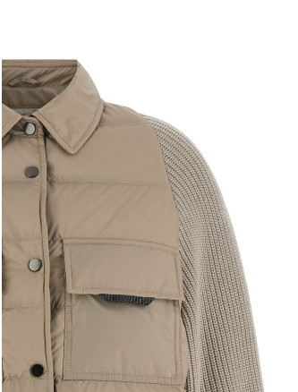 Пуховик BRUNELLO CUCINELLI 'Shiny Flap Detail' (MD5987696PC7958) #