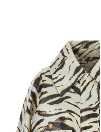 Повседневная куртка GANNI Laminated fabric jacket (A1130009135) #