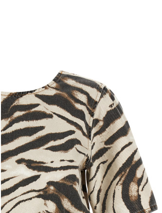 Повседневный топ GANNI 'Zebra Denim' (A1040300135) #