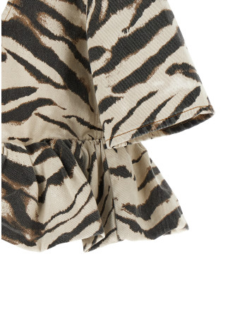 Повседневный топ GANNI 'Zebra Denim' (A1040300135) #