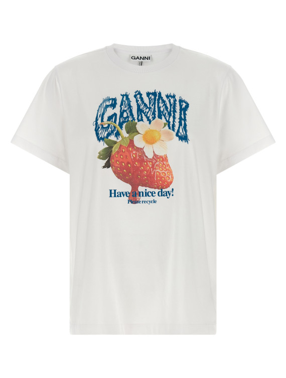 Футболка GANNI 'Strawberry' (A1050201151) #1