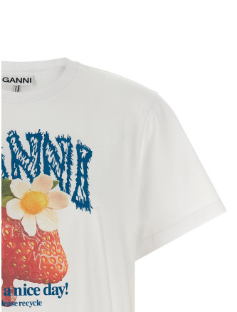 Футболка GANNI 'Strawberry' (A1050201151) #