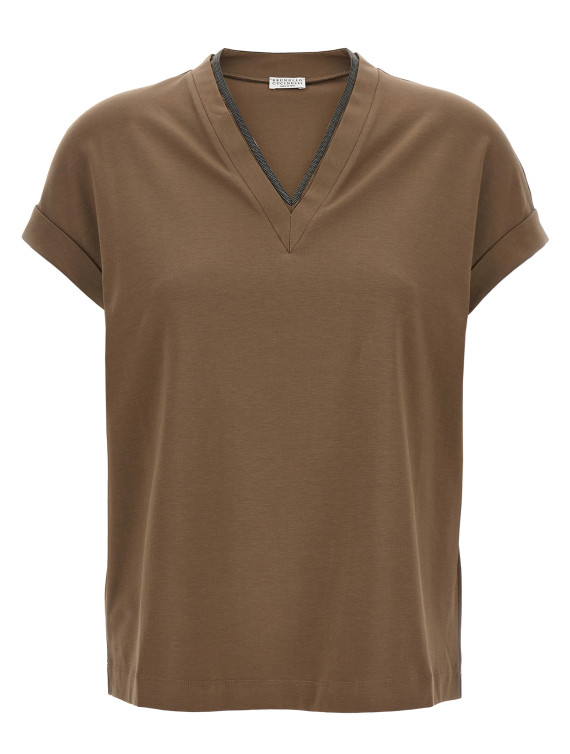 Футболка BRUNELLO CUCINELLI T-shirt Monile (MPT18BD222C8705) #1