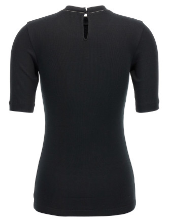 Футболка BRUNELLO CUCINELLI Monile ribbed T-shirt (MPTC8BJ310C101) #