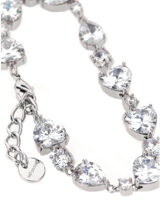 Браслет SELF PORTRAIT 'Crystal Droplet' (PF26650BSLSILVER) #