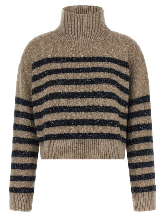 Свитер, кардиган BRUNELLO CUCINELLI 'Dazzling Stripes'