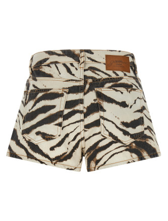 Бермуды, шорты GANNI 'Zebra Denim' (A1110096135) #