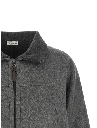 Повседневная куртка BRUNELLO CUCINELLI 'Shiny Zipper Pull' (MP565B3F06C6081) #