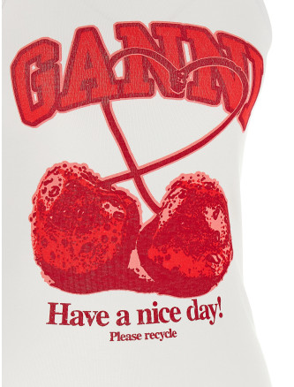 Повседневный топ GANNI 'Cherry' (A1040439151) #