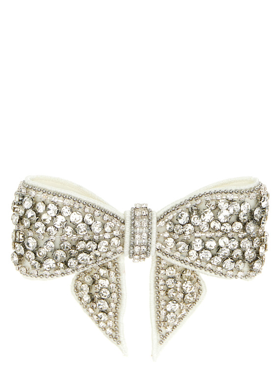 Аксессуар для волос SELF PORTRAIT 'Crystal Embellished Bow' (PF26634HWWHITE) #1