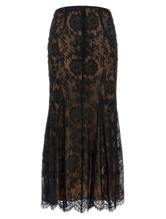 Миди SELF PORTRAIT 'Black Lace Midi' (PF26032MSKBBLACK) #
