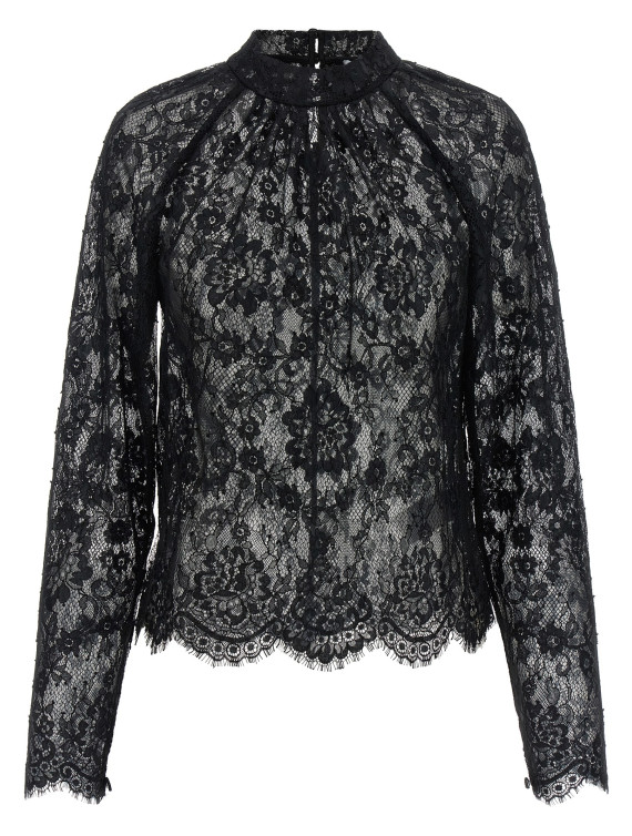 Рубашка, блузка SELF PORTRAIT 'Black Lace' (PF26032TABBLACK) #1