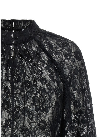 Рубашка, блузка SELF PORTRAIT 'Black Lace' (PF26032TABBLACK) #