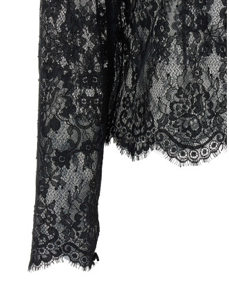 Рубашка, блузка SELF PORTRAIT 'Black Lace' (PF26032TABBLACK) #