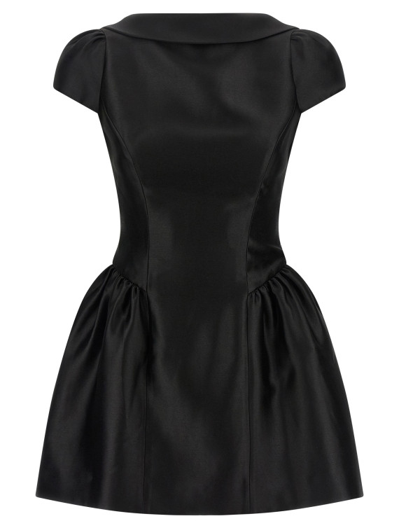 Мини SELF PORTRAIT 'Black Taffetà Collared Mini' (PF26097SBBLACK) #1