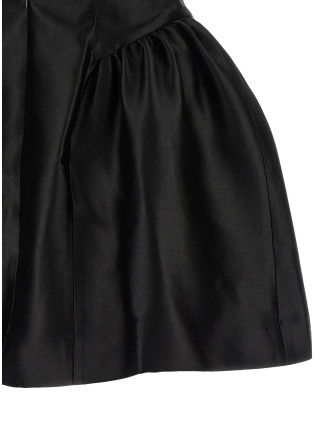 Мини SELF PORTRAIT 'Black Taffetà Collared Mini' (PF26097SBBLACK) #