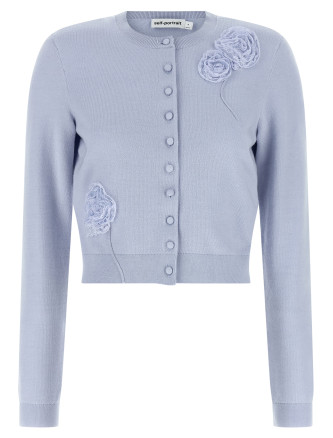 'Blue Flower Knit' cardigan