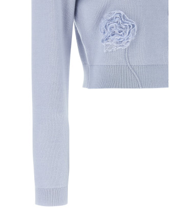 Свитер, кардиган SELF PORTRAIT 'Blue Flower Knit' (PF26068CBLBLUE) #
