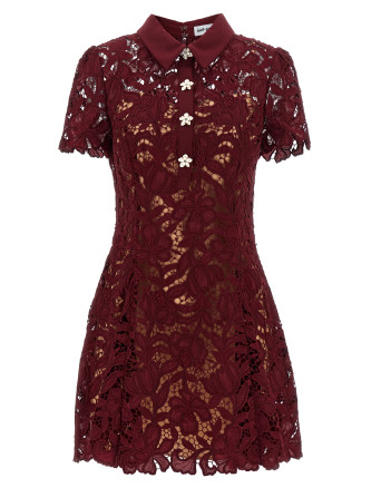 Мини SELF PORTRAIT 'Burgundy Lace Mini'
