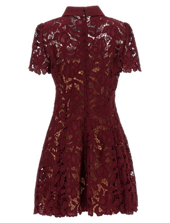 Мини SELF PORTRAIT 'Burgundy Lace Mini' (PF26111SABUBURGUNDY) #