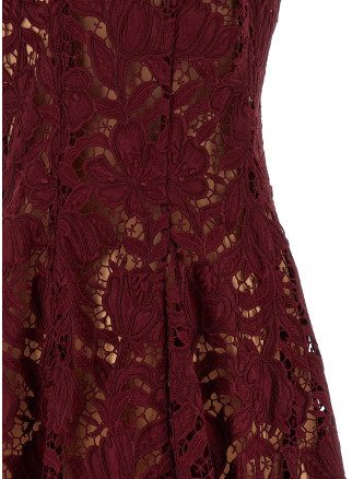 Мини SELF PORTRAIT 'Burgundy Lace Mini' (PF26111SABUBURGUNDY) #