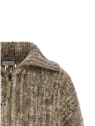 Свитер, кардиган BRUNELLO CUCINELLI Tweed cardigan (MNLR08306PCZH24) #