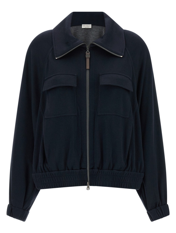Толстовка BRUNELLO CUCINELLI 'Shiny Zipper Pull' (MP828B2B06C8366) #1