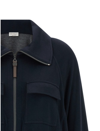 Толстовка BRUNELLO CUCINELLI 'Shiny Zipper Pull' (MP828B2B06C8366) #