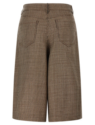 Бермуды, шорты BRUNELLO CUCINELLI Prince of Wales lamé bermuda shorts (MP546P9322C001) #