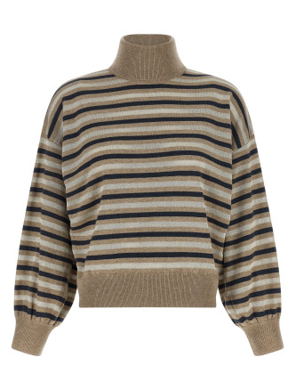 Свитер, кардиган BRUNELLO CUCINELLI 'Sparkling Stripes'
