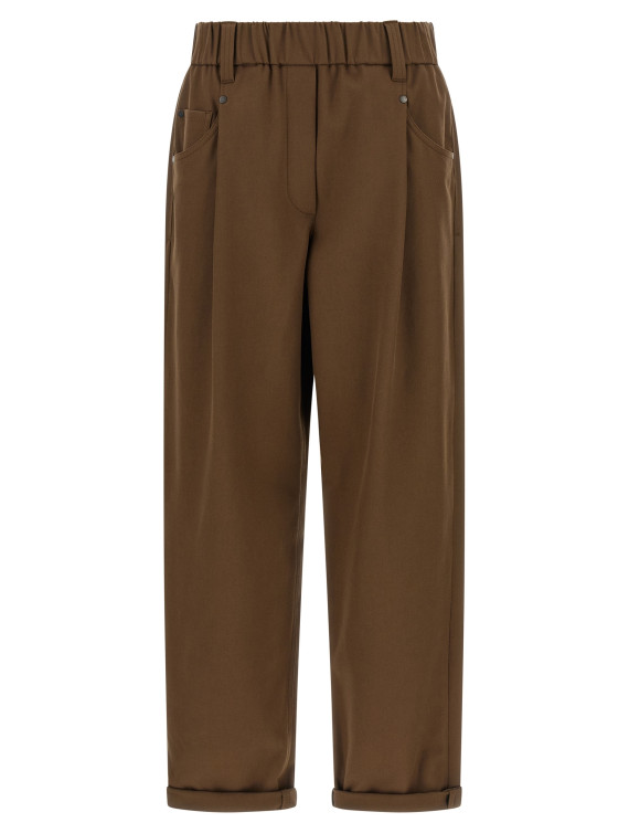 Брюки BRUNELLO CUCINELLI 'Baggy Pull-On' (MP126P8417C9812) #1