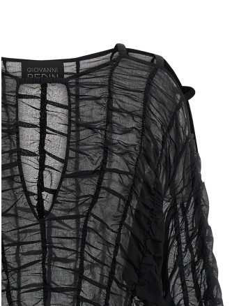 Мини GIOVANNI BEDIN Cotton dress (GBSS26504NERO) #