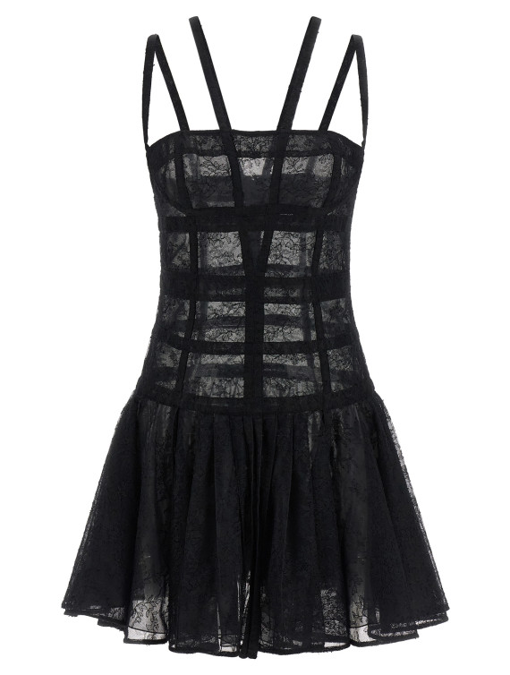 Мини GIOVANNI BEDIN Chantilly lace dress (GBSS26514NERO) #1
