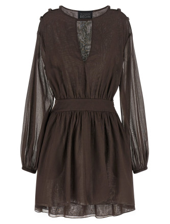 Мини GIOVANNI BEDIN Cotton muslin dress