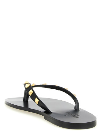 Плоские сандалии VALENTINO GARAVANI 'Thong Rockstud' (Y2S0O16UIS0NO) #