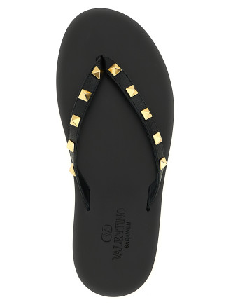 Плоские сандалии VALENTINO GARAVANI 'Thong Rockstud' (Y2S0O16UIS0NO) #