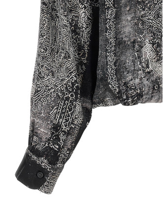 Рубашка, блузка R13 'Bubble' (R13WR578R810BBLACKMULTIMEDALLION) #
