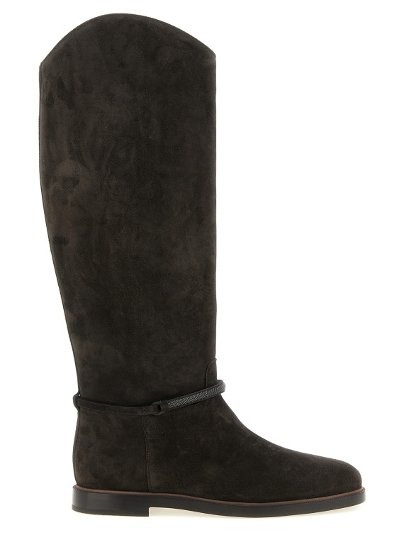 Высокие сапоги BRUNELLO CUCINELLI Suede boots (MZSFC3316PC9795) #1