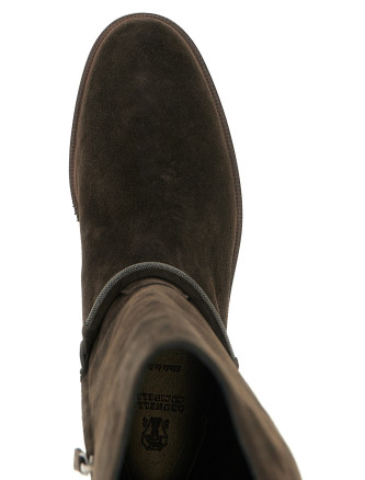 Высокие сапоги BRUNELLO CUCINELLI Suede boots (MZSFC3316PC9795) #