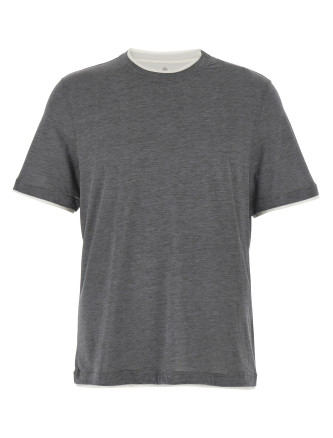 Футболка BRUNELLO CUCINELLI Layered T-shirt